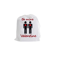 Be Mine Valentine Drawstring Pouches (small)  by Valentinaart