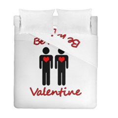 Be Mine Valentine Duvet Cover Double Side (full/ Double Size)