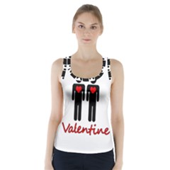 Be Mine Valentine Racer Back Sports Top