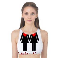 Be My Valentine 2 Tank Bikini Top by Valentinaart