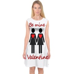 Be My Valentine 2 Capsleeve Midi Dress by Valentinaart