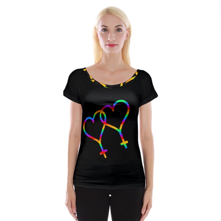 Love is love Women s Cap Sleeve Top