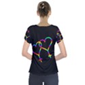 Love is love Short Sleeve Front Detail Top View2