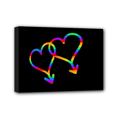 Love Is Love Mini Canvas 7  X 5 