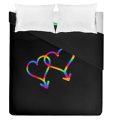 Love Is Love Duvet Cover Double Side (queen Size)