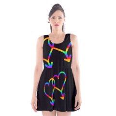 Love Is Love Scoop Neck Skater Dress by Valentinaart