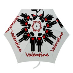 Be Mine Valentine Mini Folding Umbrellas