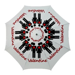 Be Mine Valentine Golf Umbrellas by Valentinaart