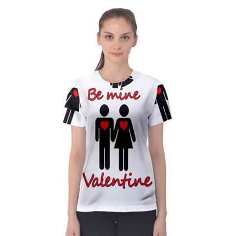 Be Mine Valentine Women s Sport Mesh Tee by Valentinaart