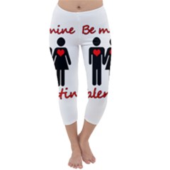 Be Mine Valentine Capri Winter Leggings 