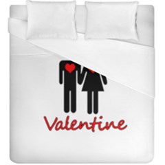 Be Mine Valentine Duvet Cover (king Size) by Valentinaart