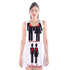 Be Mine Valentine Scoop Neck Skater Dress by Valentinaart