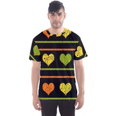 Colorful Harts Pattern Men s Sport Mesh Tee