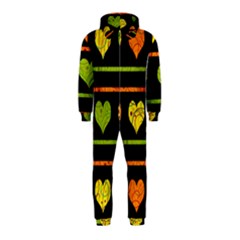 Colorful Harts Pattern Hooded Jumpsuit (kids) by Valentinaart