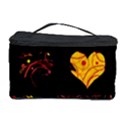 Yellow harts pattern Cosmetic Storage Case View1