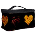 Yellow harts pattern Cosmetic Storage Case View2