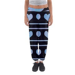 Blue Harts Pattern Women s Jogger Sweatpants