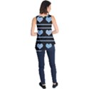 Blue harts pattern Sleeveless Tunic View2