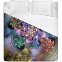 Pong Synth Curl Amorina 02 Whiskey 01 Peggi 05 Pstl Pz Pix Duvet Cover (king Size) by WolfepawFractals