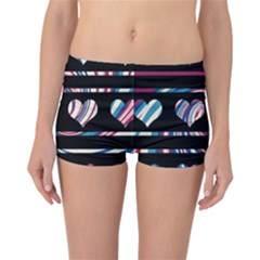 Colorful Harts Pattern Reversible Bikini Bottoms