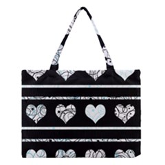 Elegant Harts Pattern Medium Tote Bag