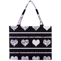 Elegant Harts Pattern Mini Tote Bag by Valentinaart