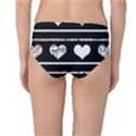 Elegant harts pattern Mid-Waist Bikini Bottoms View2