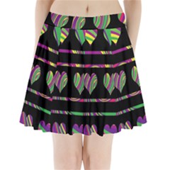 Colorful Harts Pattern Pleated Mini Skirt by Valentinaart