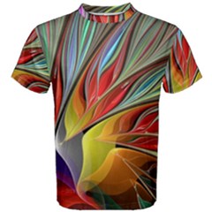 Fractal Bird Of Paradise Men s Cotton Tee by WolfepawFractals