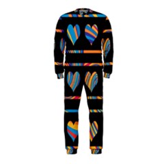 Colorful Harts Pattern Onepiece Jumpsuit (kids)