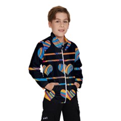 Colorful Harts Pattern Wind Breaker (kids)