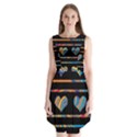 Colorful harts pattern Sleeveless Chiffon Dress   View1