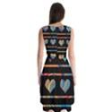 Colorful harts pattern Sleeveless Chiffon Dress   View2