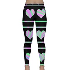 Pastel Harts Pattern Classic Yoga Leggings