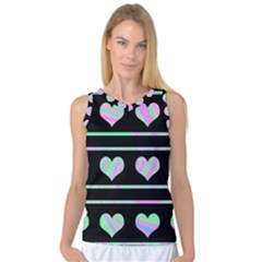 Pastel Harts Pattern Women s Basketball Tank Top