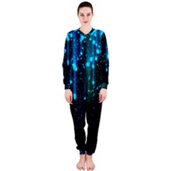 Abstract Stars Falling Wallpapers Hd Onepiece Jumpsuit (ladies)  by Brittlevirginclothing