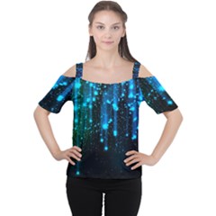 Abstract Stars Falling Wallpapers Hd Women s Cutout Shoulder Tee