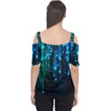 Abstract Stars Falling Wallpapers Hd Women s Cutout Shoulder Tee View2