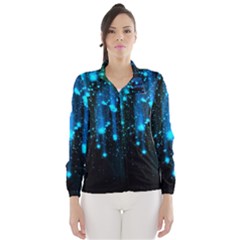 Abstract Stars Falling Wallpapers Hd Wind Breaker (women) by Brittlevirginclothing