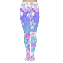 Colorful Pastel  Flowers Women s Tights by Brittlevirginclothing