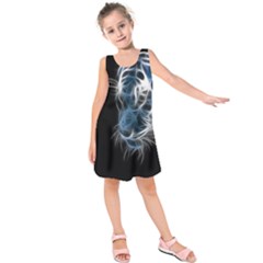 Ghost Tiger Kids  Sleeveless Dress by Brittlevirginclothing