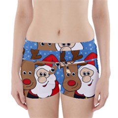 Christmas Selfie Boyleg Bikini Wrap Bottoms by Valentinaart