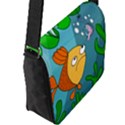 Fish and worm Flap Messenger Bag (L)  View2