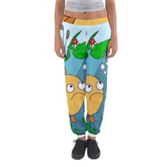 Fish And Worm Women s Jogger Sweatpants by Valentinaart