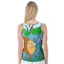 Fish and worm Women s Basketball Tank Top View2