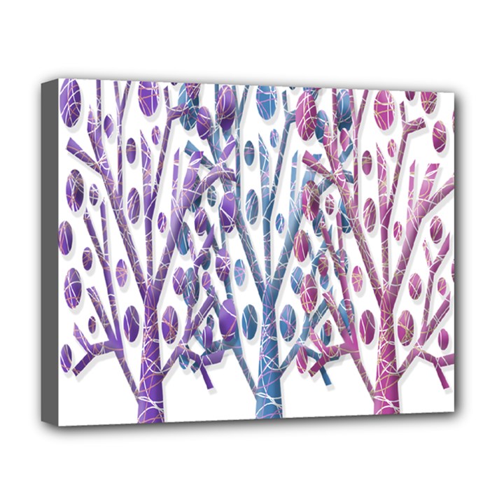 Magical pastel trees Deluxe Canvas 20  x 16  