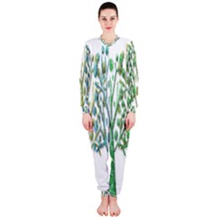 Magical Green Trees Onepiece Jumpsuit (ladies)  by Valentinaart