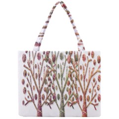 Magical Autumn Trees Mini Tote Bag by Valentinaart