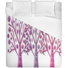 Magical Pink Trees Duvet Cover (california King Size) by Valentinaart