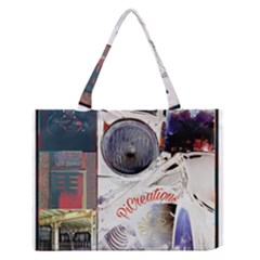 Picreations V Medium Zipper Tote Bag by PiCreations